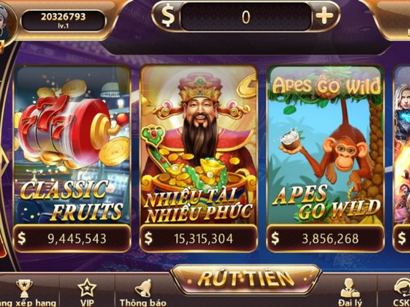 Biểu tượng slot game cổ điển với trái cây và số 7 may mắn